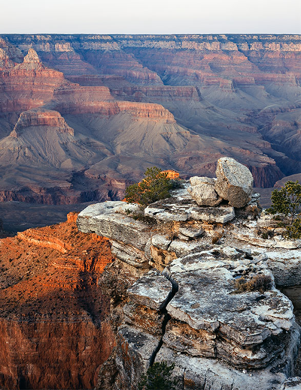 This rock ledge is a popular place along the Grand Canyon's south rim, for dare devils to pose for selfies.