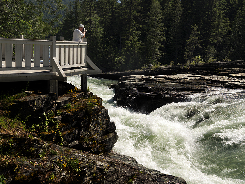 Fred shooting waterfall