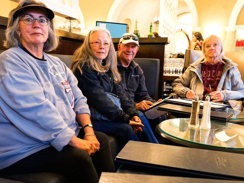 Gang at the Lake View Lounge.