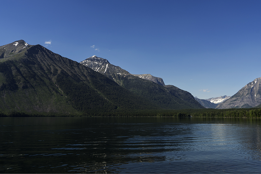 McDonald Lake tucked in glacial valley