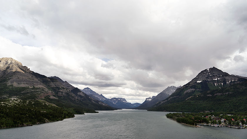 Waterton Lake and Rockies