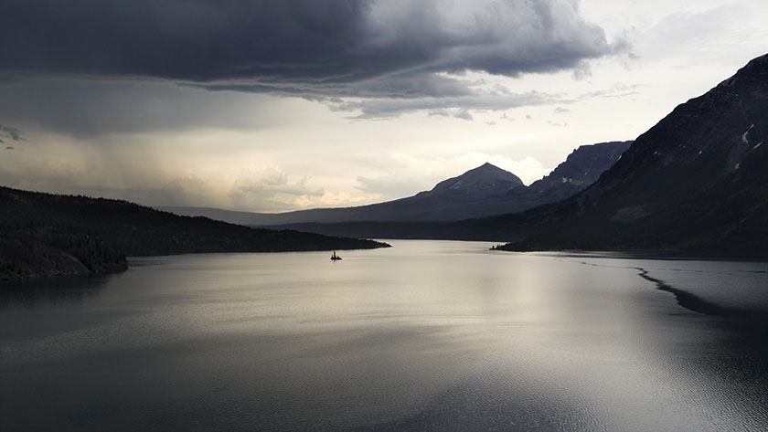 Storm over St Mary Lake