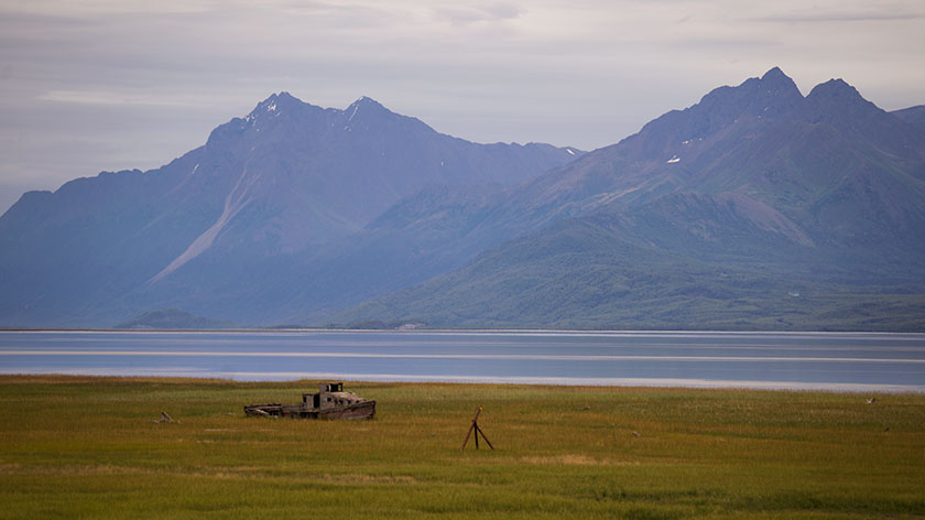 Boat on the Cook Inlet