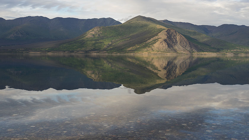 Kluane Lake and Ruby Range