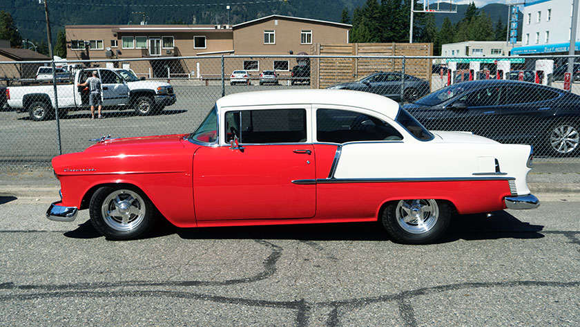 Chevy Parked Outside the Diner