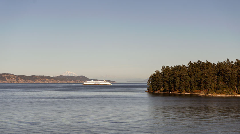 Ferry and Mt. Rainier