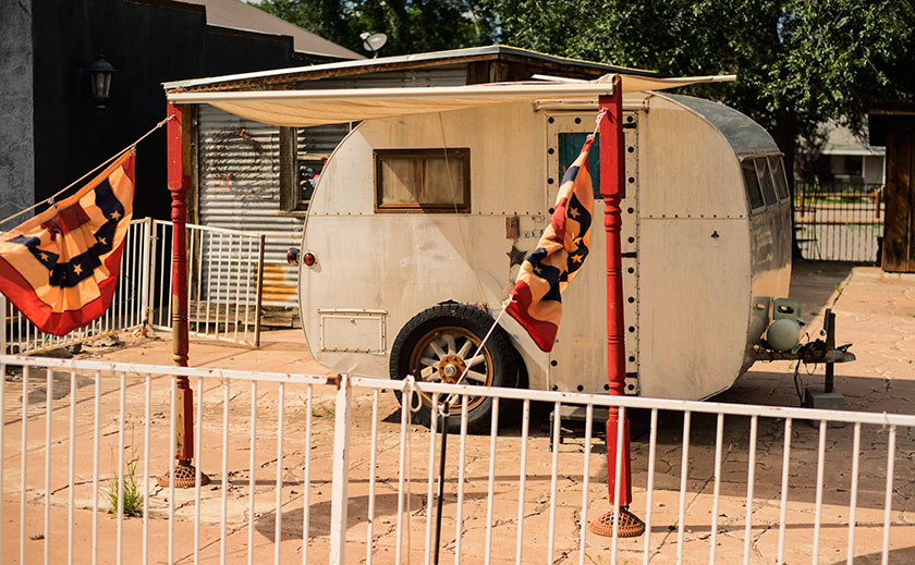 Trailer With Bunting