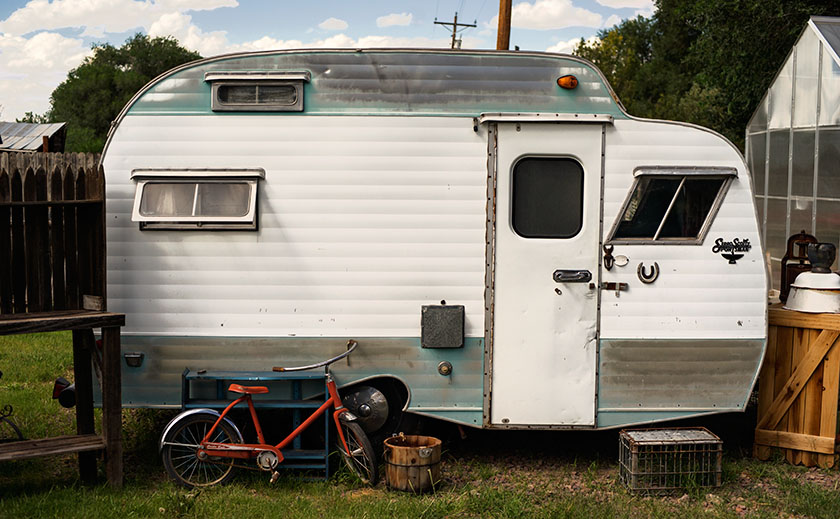 Trailer With Red Bike