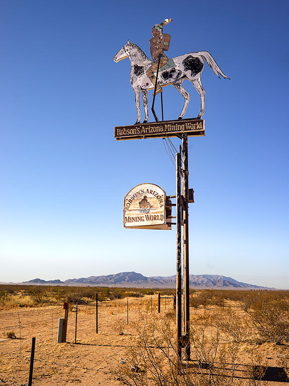 Robson Mining World Sign