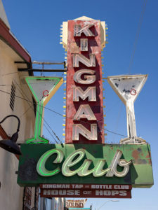 Kingman Club neon sign.