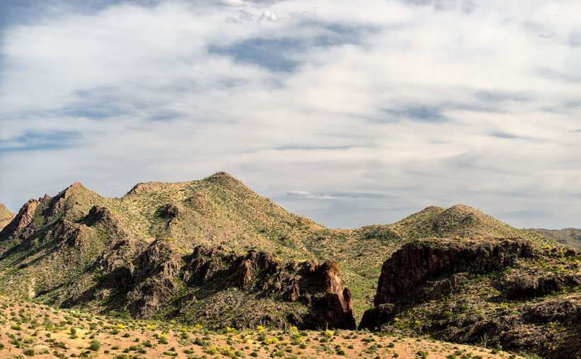 Big Hell's Gate--An excelent view into the Hell's Canyon Wilderness area with Big Hell's Gate in front of Hellgate Mountain.