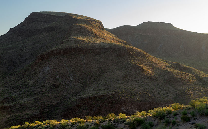 Burro Cliffs at dawn.