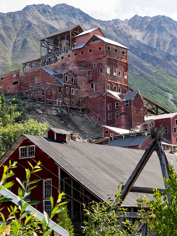 Kennecott Mine - The Kennecott mining town is preserved in the Wrangell-St Elias National Park in Alaska. This should give you an idea of how a mill looked with the clapboard still intact.