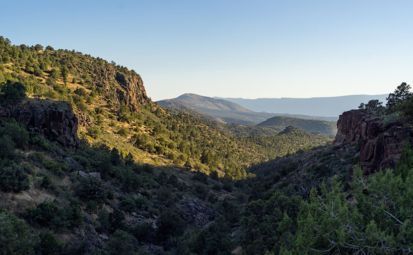 13 Mile - From 13 Mile Rock Butte looking back down at the Verde River Valley, you can see all of the way to the Black Hills, which are on the far side of the river.