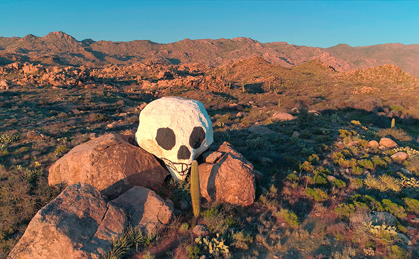Skull Rock - People in Yavapai County love to paint rocks resembling objects to make it more obvious to other people.