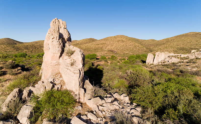 Limestone Hoodoo - Along the roadside south of Skull Valley is a deposit of limestone and interesting hoodoo formations.