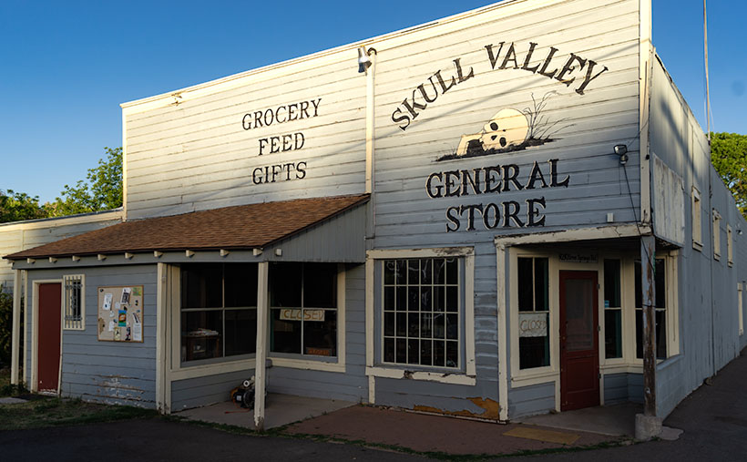 Skull Valley General Store - After a century of serving the community and highway travelers, the General Store in Skull Valley closed in 2015.