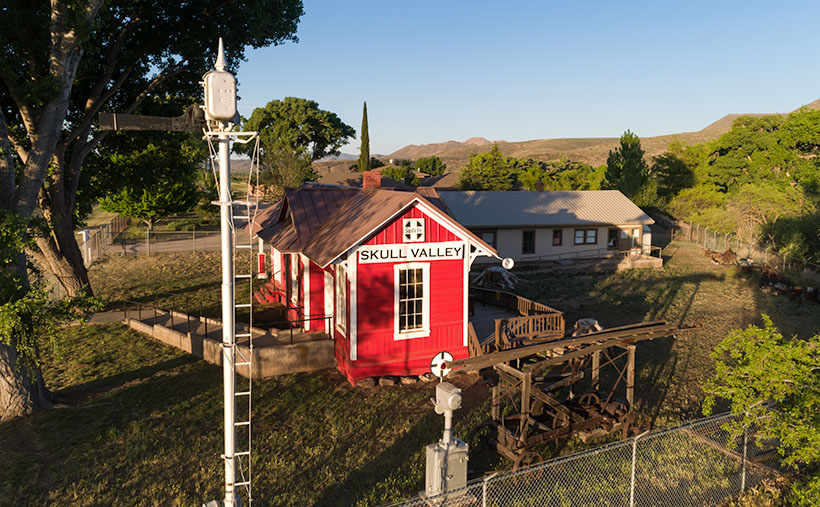 Skull Valley Depot - The townspeople of Skull Valley have put their abandoned depot to good use as a local museum.