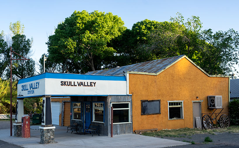 Skull Valley Station - Located on Iron Springs Road in Skull Valley on the north side of the Peavine tracks.