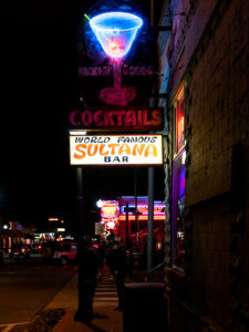Sultana Bar - Williams has a couple of proper dive-bars right out of a Micky Spillane novel.