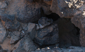 Lava Tube - When the magma skin cools and then ruptures, the flowing magma escapes leaving behind a cave.