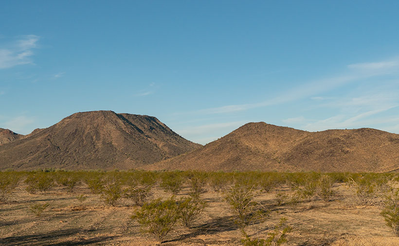 Cemetery Ridge - A 16 mile-long chain of mountains that make up the southwest flank of the Eagletail Mountain Wilderness Area.