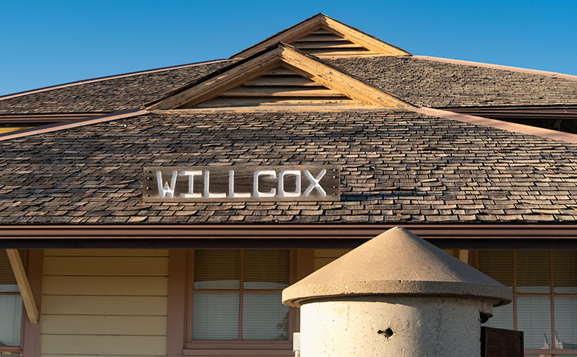 Willcox Depot - The old train depot in Willcox is now used as the town's city hall.
