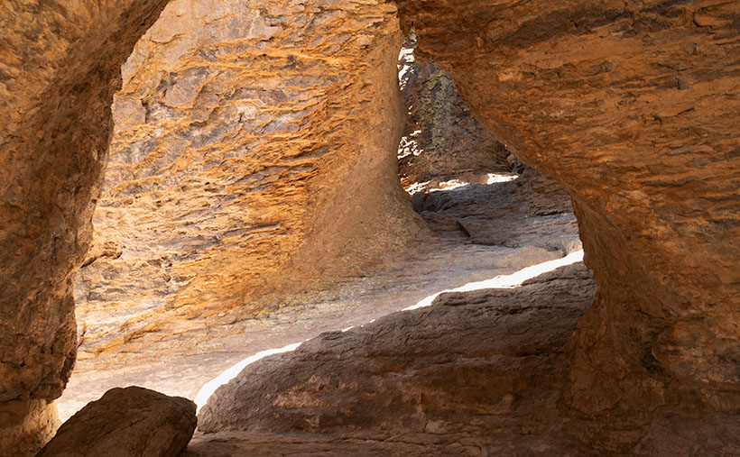 Grotto Interior - From the outside, the Grotto looks like a secluded place to hide from the world.