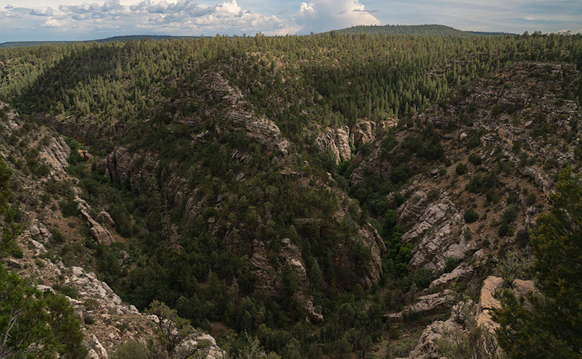 Walnut Creek Bend - It's perplexing to understand how a normally dry creek could carve a deep gorge into the surrounding limestone.