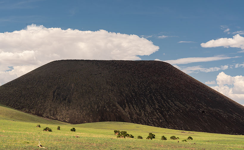 S.P. Mountain - The cinder cone on the north flank of the San Francisco Peaks was named by C.J. Babbitt because it resembled a shit-pot.