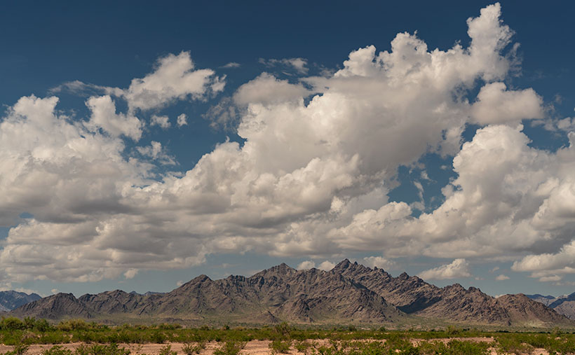 Dragon Backs - A pair of peaks in the Dome Rock Mountains that look like spiny back dragons.