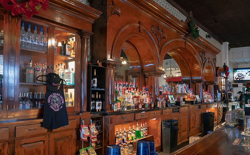 Crystal Palace - When we travel to Tombstone, we make a point of stopping in the Crystal Palace and admire its back bar.