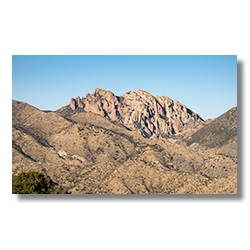 The 8087' high Cochise Head peak in Cochise County, Arizona.