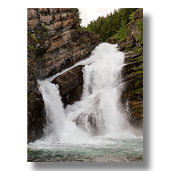 Cameron Falls in Waterton National Park Alberta, Canada