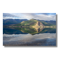 Kluane Lake and Ruby Range in Yukon Terratories.