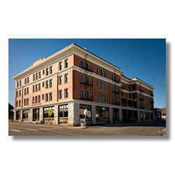 The Goldfield Hotel, a grand historic building in Nevada, said to be haunted and awaiting full restoration.